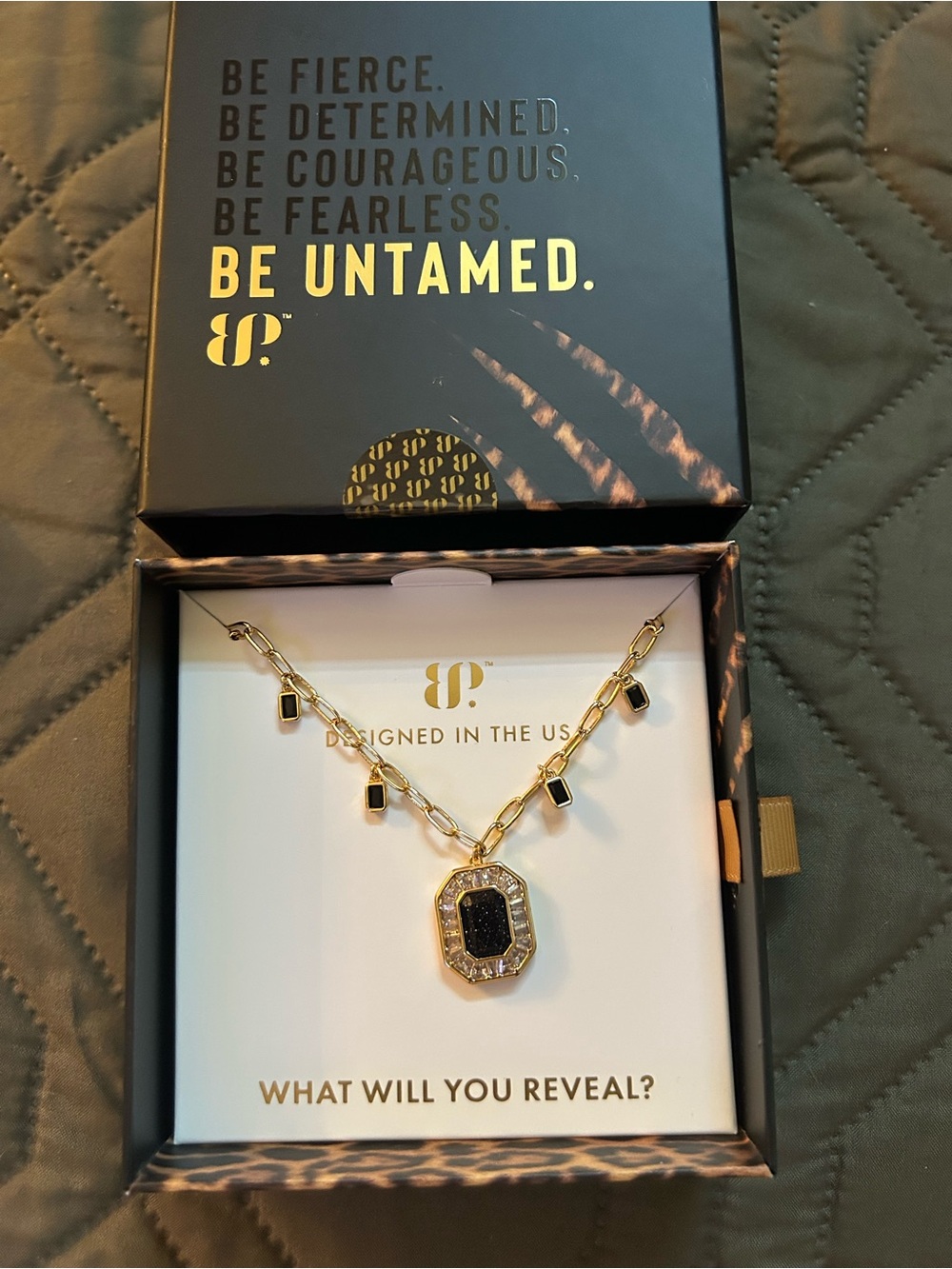 Bomb Party | Untamed | Pulse Between Strikes | Gold Necklace | NWT